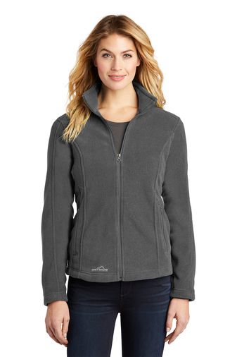 Eddie Bauer Ladies Full-Zip 6.9-ounce 100% Polyester With Pockets Fleece Jacket